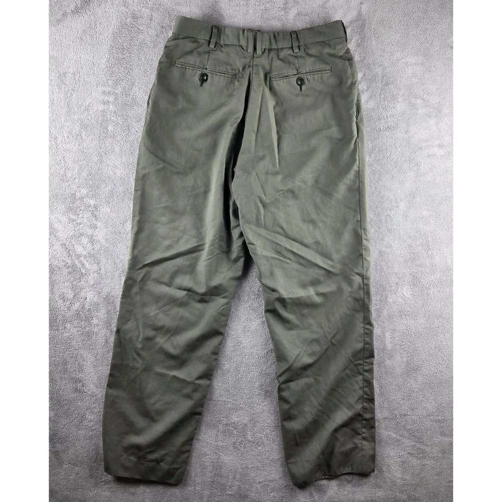 Brioni Ortisei 100% Wool Super 140's Dress Pants Green Mens 29x29 Trousers - Picture 2 of 13